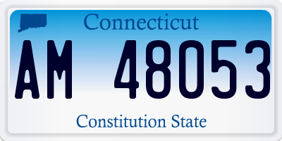 CT license plate AM48053