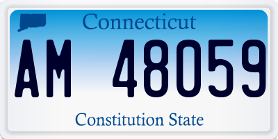 CT license plate AM48059