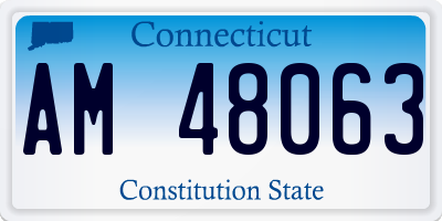 CT license plate AM48063
