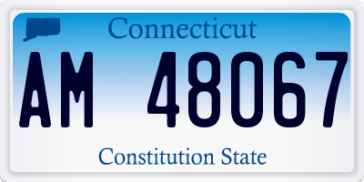 CT license plate AM48067