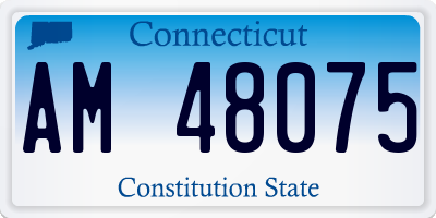 CT license plate AM48075