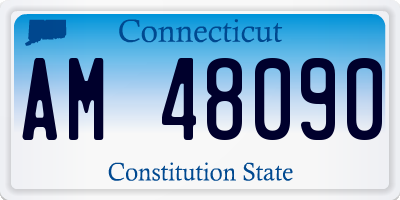 CT license plate AM48090