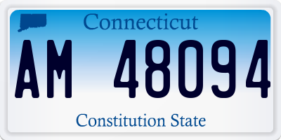 CT license plate AM48094