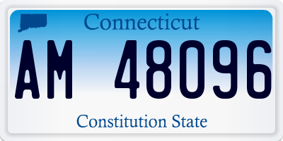 CT license plate AM48096