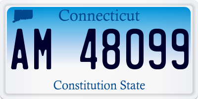 CT license plate AM48099
