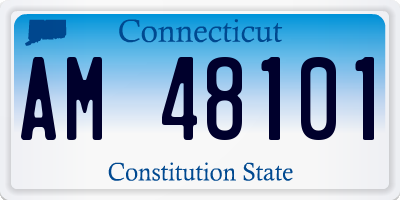 CT license plate AM48101