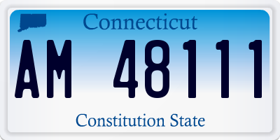 CT license plate AM48111