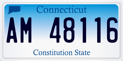 CT license plate AM48116