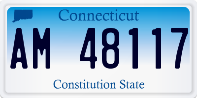 CT license plate AM48117