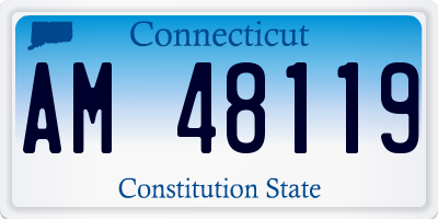 CT license plate AM48119