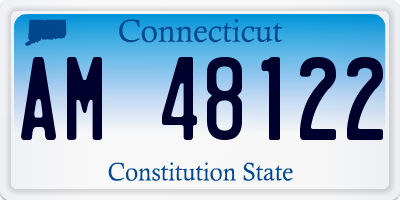 CT license plate AM48122