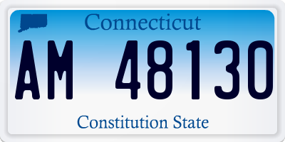 CT license plate AM48130