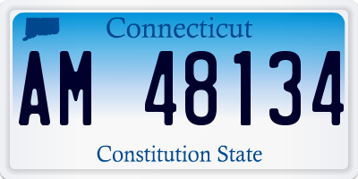 CT license plate AM48134