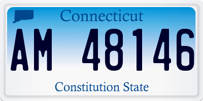 CT license plate AM48146