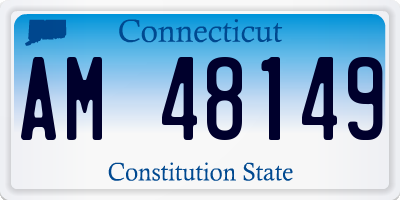 CT license plate AM48149