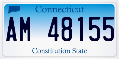 CT license plate AM48155