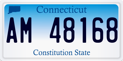 CT license plate AM48168