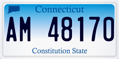 CT license plate AM48170