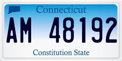 CT license plate AM48192