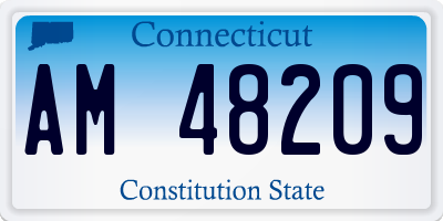 CT license plate AM48209