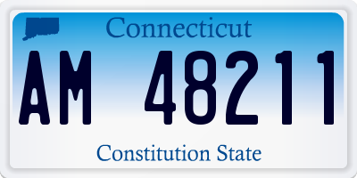 CT license plate AM48211