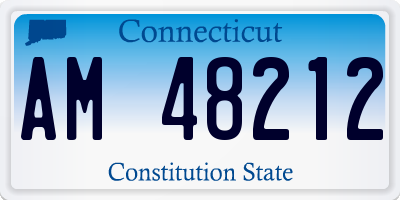 CT license plate AM48212