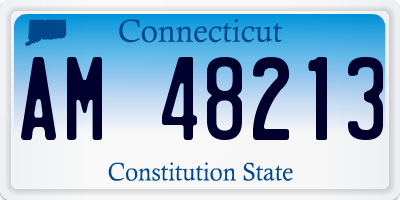 CT license plate AM48213