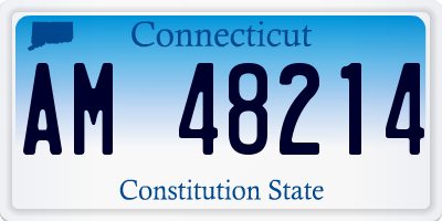 CT license plate AM48214