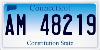 CT license plate AM48219