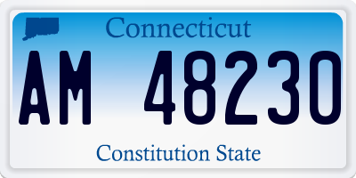 CT license plate AM48230