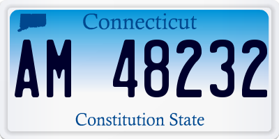 CT license plate AM48232