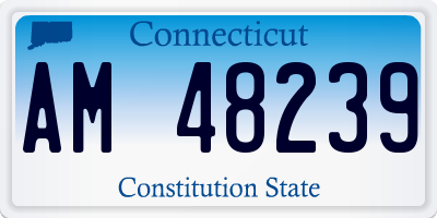 CT license plate AM48239