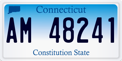 CT license plate AM48241