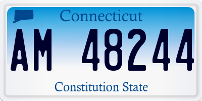 CT license plate AM48244