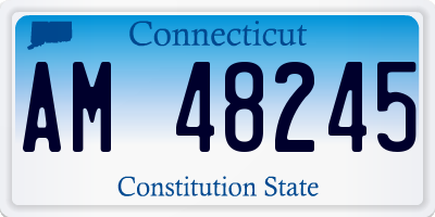 CT license plate AM48245