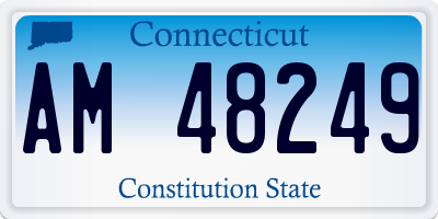 CT license plate AM48249