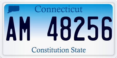 CT license plate AM48256