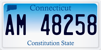 CT license plate AM48258