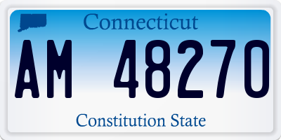 CT license plate AM48270