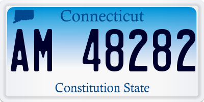 CT license plate AM48282