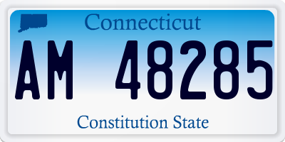 CT license plate AM48285