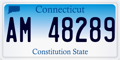 CT license plate AM48289