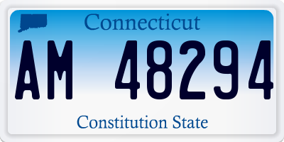CT license plate AM48294