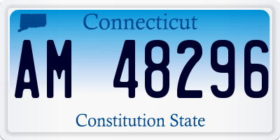 CT license plate AM48296