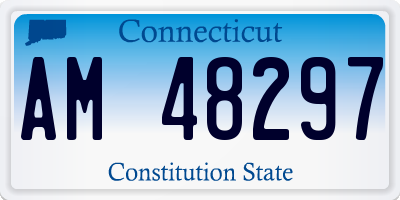 CT license plate AM48297