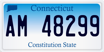 CT license plate AM48299