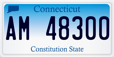 CT license plate AM48300