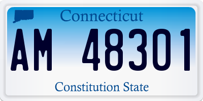 CT license plate AM48301