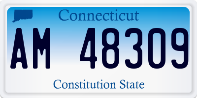 CT license plate AM48309