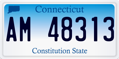 CT license plate AM48313